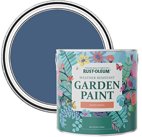 Rust-Oleum Blue Mould-Resistant Garden Paint In Satin Finish - Ink Blue 2.5L