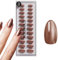 DOONAILS – Press On Nails 30er Set Glazed Chocolate Almond Form Braun – Nägel zum Aufkleben Full Cover in Salonqualität – Fake nails soft gel Short – Natürliches & angenehmes Tragegefühl