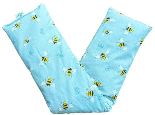 Urban Green Company Organic & Microwavable Cherry Stone Therapy Pack - 55x11cm Cherry Stone Pack for Back, Neck, Joints and Shoulder Pain Relief - 100% Natural & Handmade Product - Made in UK