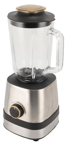 Batidora Eléctrica, Batidora De Sobremesa De 600 W con 6 Cuchillas De Acero Inoxidable, Jarra De Vidrio De 1,5 L, Molinillo De Licuadora Multifuncional Ajustable De 3 Velocidades