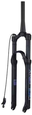 GEIRONV MTB Fahrrad Federgabel 26/27,5/29 Zoll, Aluminiumlegierung 120 MM Federweg Schnellspanner Scheibenbremse Zugstufeneinstellung Air Bike Vorderradgabel(Tapered-RL,26inch)