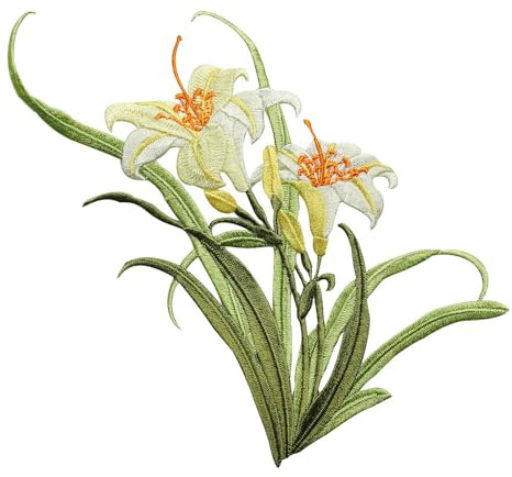 Toppa a forma di orchidea gialla, da applicare con ferro da stiro/cucire, per riparazioni, accessori fai da te per abbigliamento, giacche, jeans, zaini e cappelli (orchidea gialla)