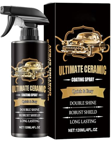 Spray de Recubrimiento para Vehículos,Recubrimiento Cerámico Para Vehículos 120ml | Pinturas y Bases para Autos, Camiones, Motocicletas Parabrisas y Detallado