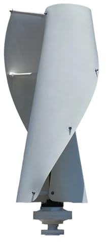Turbina aerogeneradora vertical de 3kw, 4kw, 6kw, turbina eólica permanente de eje vertical, 12v, 24v, 48v con control MPPT Para el hogar, la granja, los vehículos recreativo(White,12V_6000W)