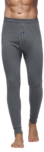Generisch Mutande lunghe da uomo in cotone, pantaloni termici, biancheria intima funzionale, invernale, calda, biancheria intima termica, leggings termici traspiranti
