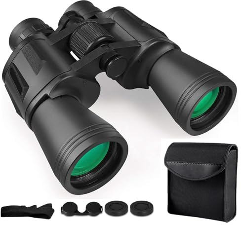 Sevitini Telescopio monocular, 12X50 HD Monoculars para Adultos, BAK4 Prisma y Lente FMC Monoculars, Catalejo Monocular para Observación de Aves y Vida Silvestre (2-Negro)