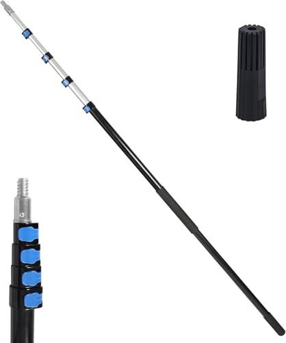 REDCAMP Telescopic Extension Pole, 7-24 ft Lightweight and Sturdy | Multi-Purpose Telescoping Pole for Paint Roller、Window Cleaning 、Gutter and Roof Cleaning （Pole Only）