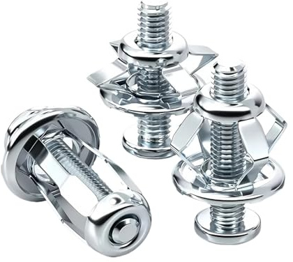 Dado a espansione a petali, Ancoraggi for dadi for rivetti ad espansione petalo Acciaio al carbonio M4-M6 4-60 pezzi Argento(60PCS,M4x20mm)