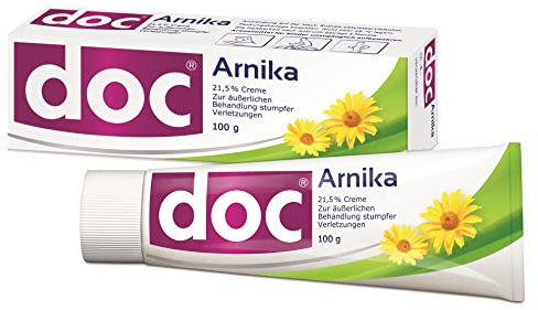 doc® Arnika Creme 100g: bei Blessuren und Sportverletzungen | auf pflanzlicher Basis | Linderung von Schwellungen & Prellungen | abschwellend und entzündungshemmend