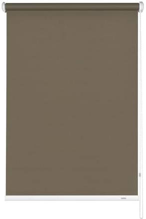 Gardinia Seitenzug-Rollo zum Abdunkeln, Decken-, Wand- oder Nischenmontage, Lichtundurchlässig, Alle Montage-Teile inklusive, Mocca, 92 x 180 cm (BxH), 6341092180