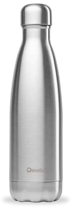 Qwetch - Bouteille Isotherme Originals Inox Brossé 500ml - 24h Froid et 12h Chaud - Etanche & Réutilisable - Gourde inox isotherme pour Sport, Voyage, Bureau, Randonnée