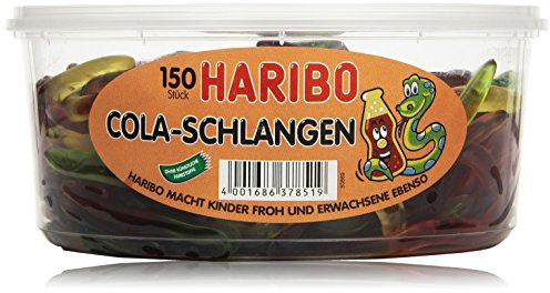Haribo Cola-Schlangen, 1.05 kg Dose