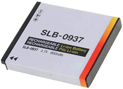 Amsahr BT-SAMSLB0937-1CT Numérique Remplacement Caméra/Caméscope Batterie pour Samsung Slb-0937/Slb0937/0937/Digimax L730/L830/Pl10/St10 Gris