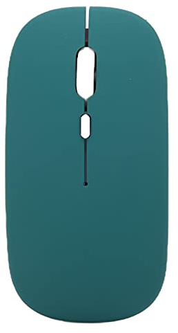 ASHATA Souris sans Fil Rechargeable, Ultra Mince1600 DPI (réglable à 3 Vitesses) Mini Souris Optique Silencieuse sans Fil Bluetooth pour Ordinateur Portable, PC, Ordinateur, Tablette(Vert foncé)
