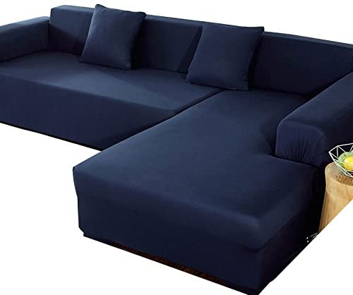 Sofabezug Couchbezug L U Form L-Förmige Sofabezüge Grau Beige Braun Sofahusse Stretch Eckcouch Rechts Links L-vormig Bank Sofa Hussen 1 2 3 4 Sitzer 3er 2er Couch Bezug Überzug Ecksofa Cover