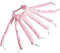 Heatless Lockenwickler, Octopus Heatless Curls, Curling Ribbon Seiden Lockenwickler für DIY-Styling für Frauen Mädchen (Pink)