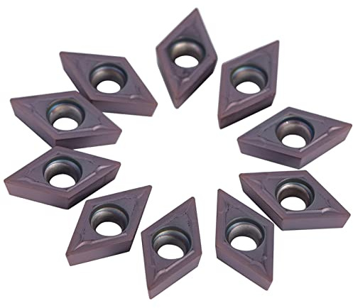 10 Teile/Satz Hartmetalleinsätze, DCMT11 Einsatz CNC Hartmetallspitzen Einsätze Klingenschneider Drehmaschine Drehwerkzeug mit Box