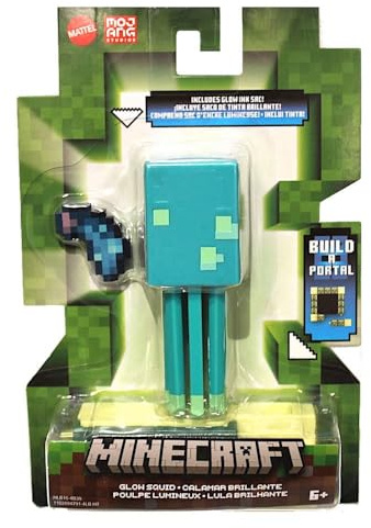 Minecraft Mattel Gelenkfigur mit Baupapierwürfeln, Sortiert, S (HLB16)