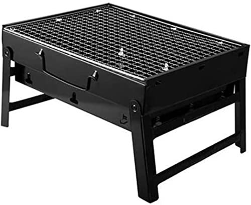 Holzkohlegrills Barbecue Grill Holzkohlegrill Tragbarer klappbarer BBQ-Grill Tischgrill Tischplatte Outdoor Smoker für Picknick