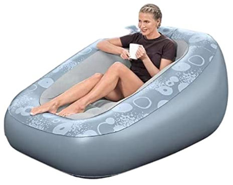 PRUJOY Aufblasbares Sofa, tragbares aufblasbares Sofa, geeignet für Outdoor-Camping, Musikfestival-Liegestuhl