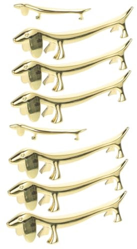 Alipis 8pièces Repose- Acier Forme De Chien Support Décoratif Pratique Pour Restaurant Et Cuisine