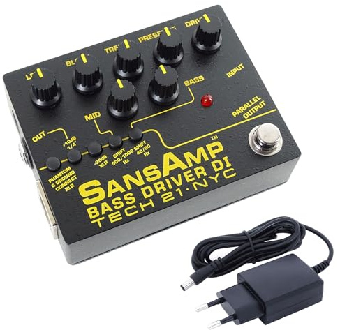 Tech 21 SansAmp Bass Driver DI V2 Preamp Effektpedal + keepdrum Netzteil