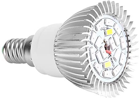 YUMILI Coltiva la Lampadina Lampada LED Crescita Piante 18W Spettro Completo Lampada Coltivazione Interna per Fiori e Piante 85-265V per Coltura Idroponica e Bonsai Fai da te(Design : E14/E27)