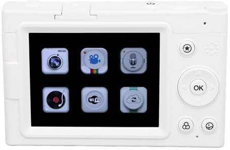 Appareil Photo Numérique 4K, Appareil Photo Autofocus 64MP, MP3, Zoom 28X, écran 2,83 Pouces, 80 Filtres, ISO, Effets Vintage, Support Trépied, Appareil Photo de Voyage