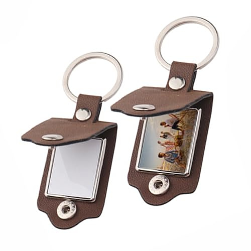 OHYER schlüsselanhänger mit foto design Foto Schlüsselanhänger Personalisierter Schlüsselanhänger schlüsselanhänger leder Klebebild DIY Mit Schlüsselring Einfache Mode Erinnerungsstück