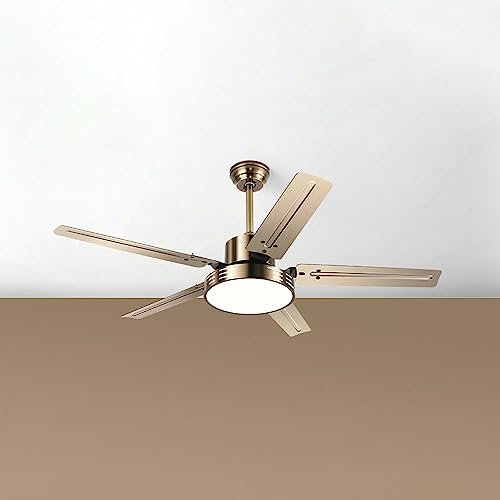 Modern Industrial 42 Ceiling Fan with Dimmable LED Light Remote Control and 3 Color Options Smart Outdoor Fan for Patios and Porches