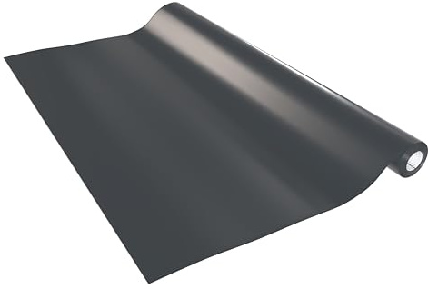Venilia Möbelfolie selbstklebend, Anthrazit Matt, 90 cm x 2,1 m, Deco Standard, PVC, langlebig, einfache Entfernung, hitzebeständig, reißfest, 55530