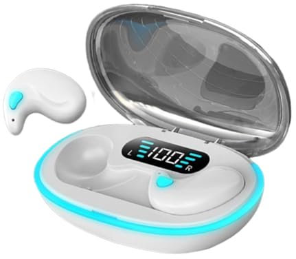 White ABS Auriculares Intrauditivos Para Dormir Auriculares Inalámbricos Intrauditivos Auriculares Inalámbricos Con Cancelación De Ruido Auriculares Inalámbricos Auriculares Recargables Para Dormir