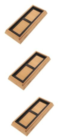 Housoutil 3sets Bamboo Whetstone Stand for Sharpening Stone Kitchen Whetstone Holder Wet Stones Holder Sharpening Block Base