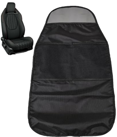 Ruwshuuk Protector de Respaldo de Asiento para niños, Funda de Asiento de Seguridad para niños, Multiusos, de Almacenamiento para Asiento de Coche, Impermeable, Accesorios Interiores de Coche