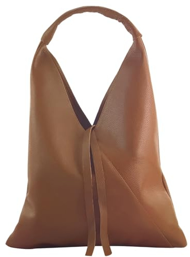 modamoda de T260 Damen Leder Schultertasche Shopper handmade in Italy