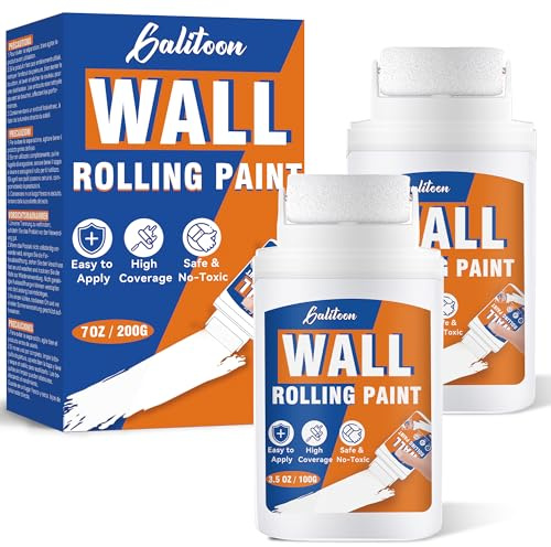 Galitoon Peinture Blanche Mur et Plafond à Base d'Eau àSéchage Rapide, Peinture Blanche, Peintures BlancheMur intégrée pour des Retouches Faciles, Peintures Mur Entretien des Murs (200)