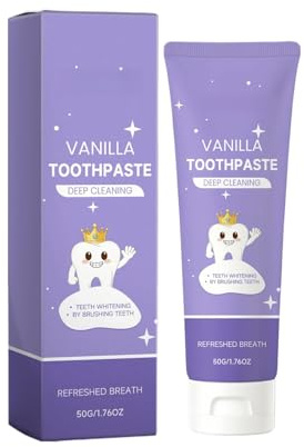 Dentifricio Detergente Alla Vaniglia - Rimozione Delicata Delle Macchie, Alito Fresco E Cura Dello Smalto, Consistenza Cremosa Liscia For L'igiene Orale Quotidiana(1PCS)