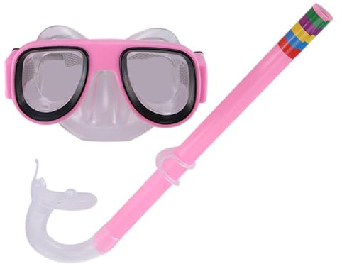Snorkelutrustning För Barn -Säker Simning För Baran Silikon Snorkelglasögon Gear Kit Med Dykarglasögon, Barnsnorkelset A Fsör Barn, Humaniserad Design