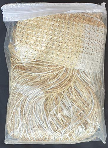 Tenda a fili laminata degradè beige 150X300 interno esterno tende porte finestre millefili glitterata