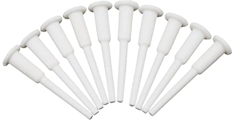 BAQI Lot de 10 Bouchons de Balle de Yoga pour Fitness, Exercice de Sport, lit Gonflable, Bouchon de Piscine, Blanc