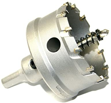 Lochsäge Hartmetall für Edelstahl Holz Kunststoff 14-150 mm Satz HM Bohrkrone Kreisschneider Bohrer Ø 60 mm
