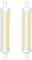 Caldarax Bombilla LED R7s 118mm, Blanco Frío 6000K 12W Lámpara Lineal R7s LED Equivalente 120W Lámpara Halógena J118, 360 Grados, 1500LM, AC 220V-240V, No Regulable, 2 Piezas