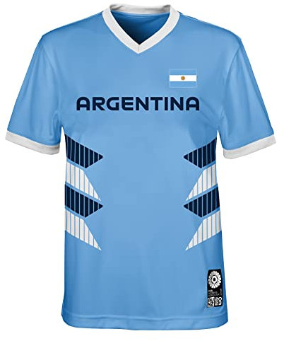 FIFA Maglietta Unisex Ufficiale della Coppa del Mondo di Calcio 2023, Maglietta Argentina (Confezione da 1)