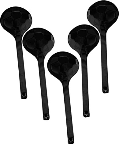 Cabilock Cucharas Soperas De Tortuga 5 Pcs Cucharas Para Ramen y Sopa Utensilios De Cocina Japoneses Hechas De Material De Decoración Para Mesa Adecuadas Para Olla Caliente