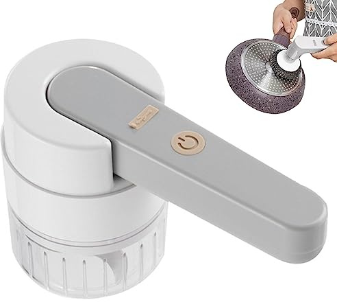 Pomurom Affettaverdure Elettrico, Set di tagliaverdure e tagliaverdure Automatico, Pratico e Portatile, per Aglio, cipolle