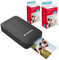 AGFA Photo - Pack Imprimante Realipix Mini P + Cartouches et Papiers AMC pour 100 Photos - Imprimante Photo Format 5,3 x 8,6 cm Via Bluetooth - Sublimation Thermique 4Pass - Noir