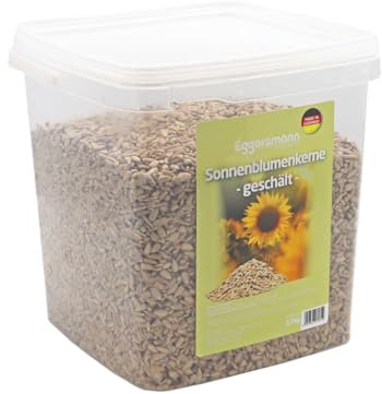 Eggersmann volaris Sonnenblumenkerne geschält 2,5 kg – Hochwertiges Vogelfutter für Wildvögel – Geschälte Sonnenblumenkerne fett- & energiereich – Wildvogelfutter schalenfrei für Ganzjahresfütterung