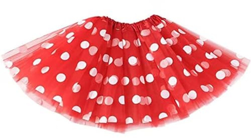 Falda Tutú de Malla con Lunares para Niñas - Disfraz de Ballet, Danza, Cosplay y Fiestas de Carnaval - Estilo Princesa