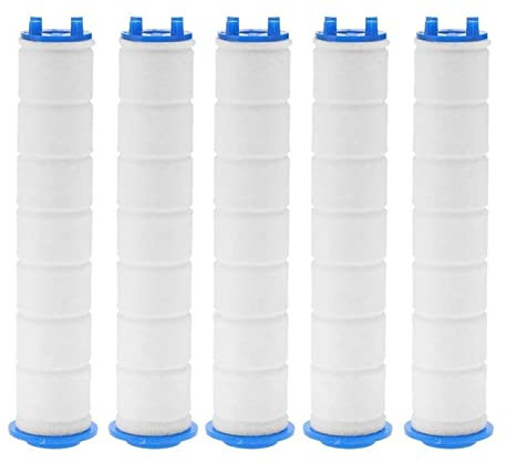 Filtros de Agua para Grifo, Filtro de ducha de mano de 5 piezas Filtro de ducha de bañera de baño principal Purificador de agua de núcleo, para uso doméstico debajo del fregadero