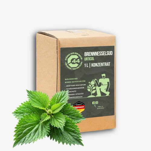 1L Bio Brennnesselsud Konzentrat – Natürliche Pflanzenstärkung & Bodenaktivator – Ideal für Gemüse, Tomaten & Rosen – Zur Aktivierung von Pflanzenkohle | C44-Zittau
